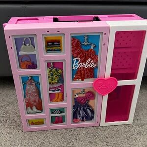 Barbie Fashion Closet with Pink and White Accents